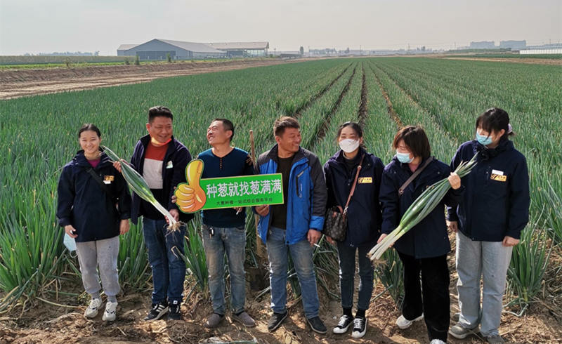 蔥滿滿技術(shù)團(tuán)隊(duì)和客戶合影